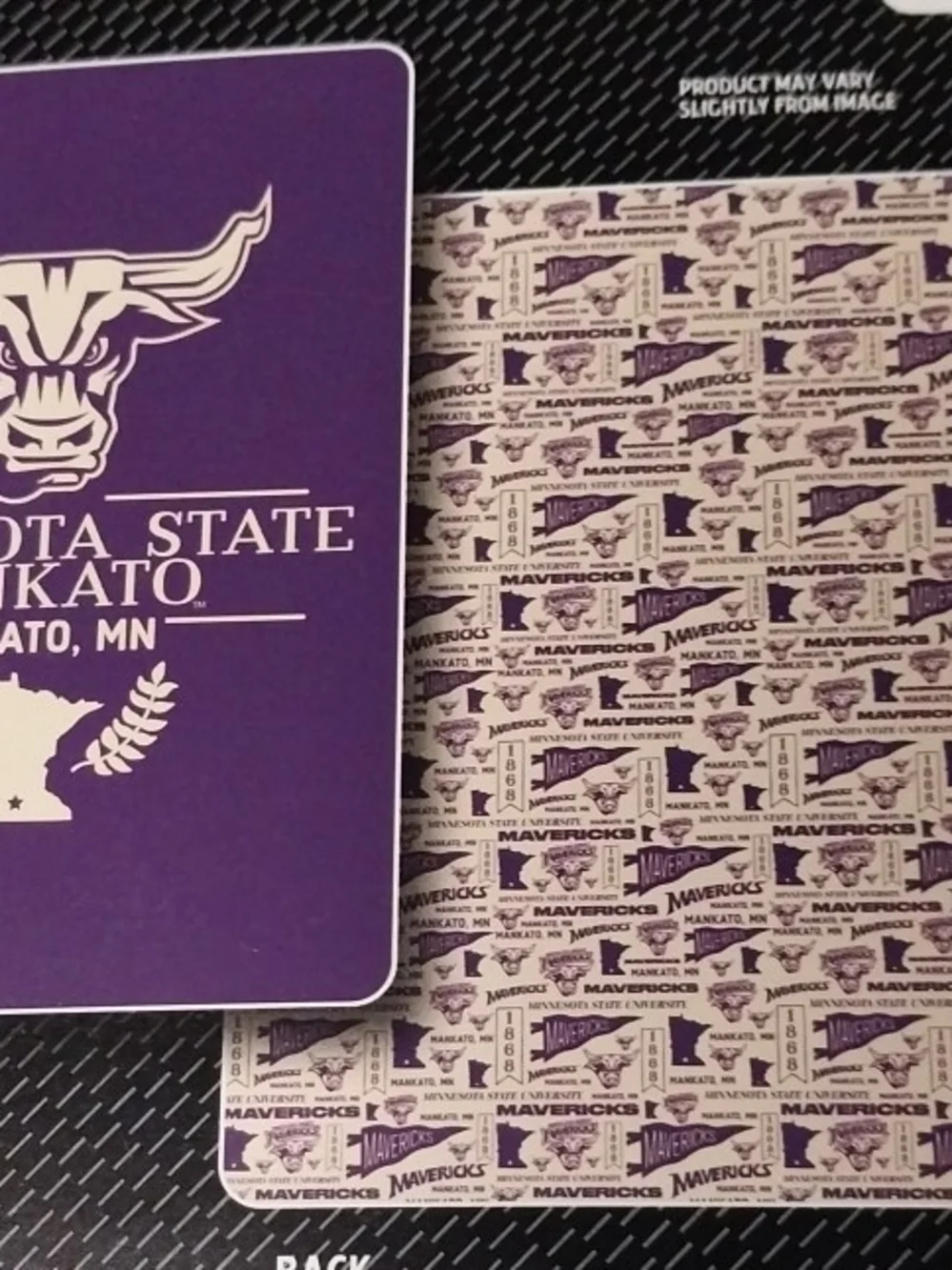 Minnesota State Mankato Quilted Blanket - Purple / Cream 60 X 80